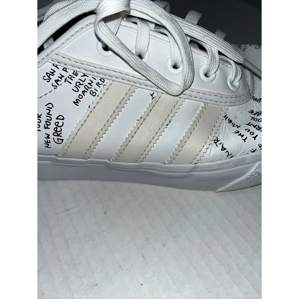 Adidas X Mark Gonzales Gonz Adi Ease White Skateboard Shoes Mens Size 10.5